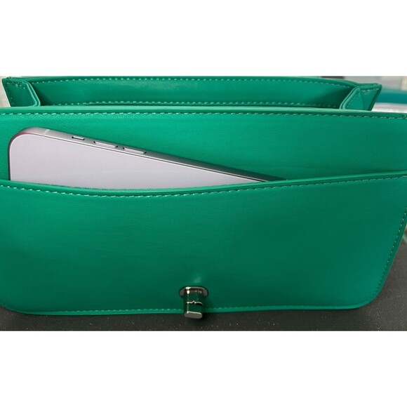 Badgley M Vegan Leather Crossbody Bag NWT Purse Handbag Women's Lock Pearls $129 - Picture 10 of 15